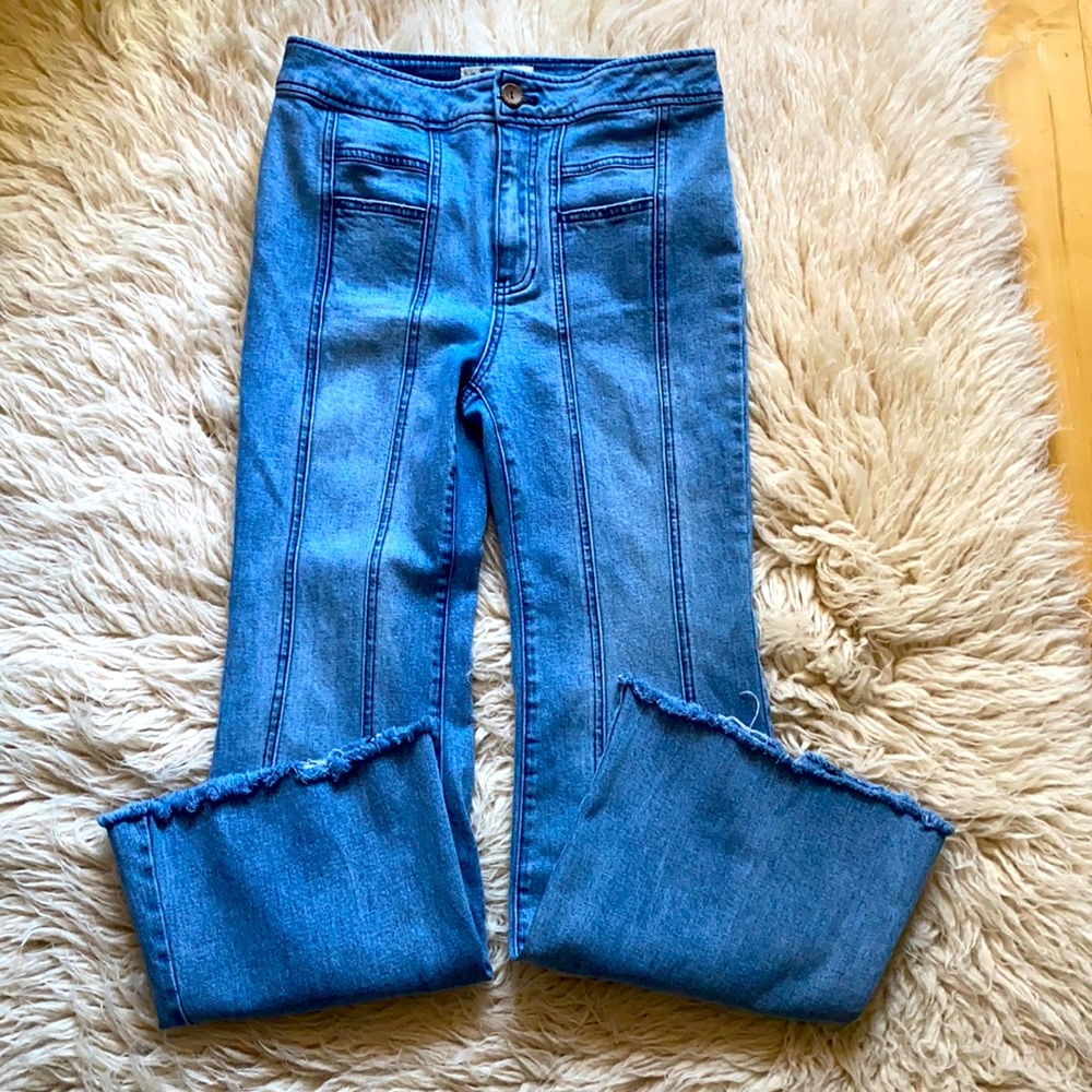 Free People High Rise Ankle Length Jeans 28